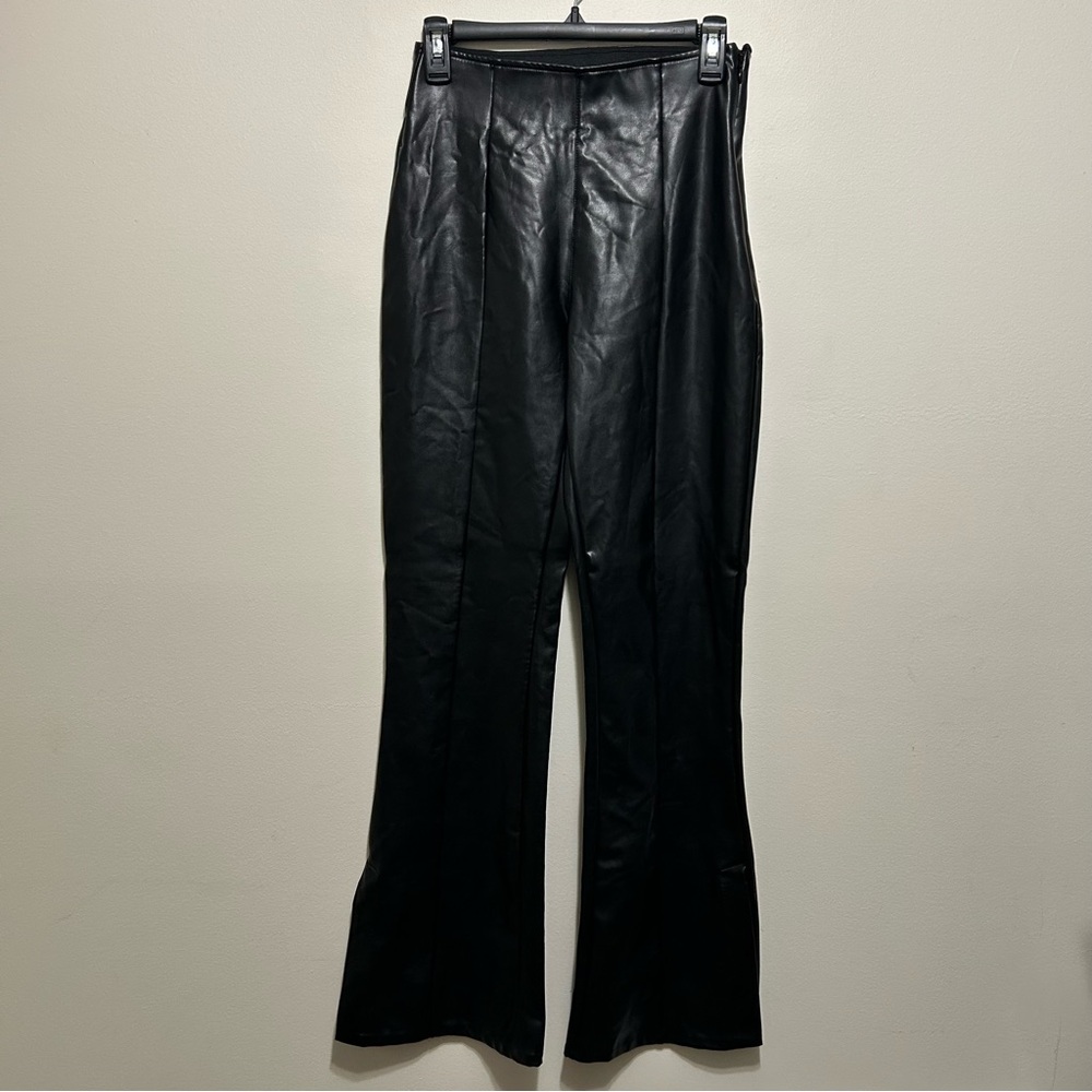 Abercrombie and Fitch Black Vegan Leather Pants Small